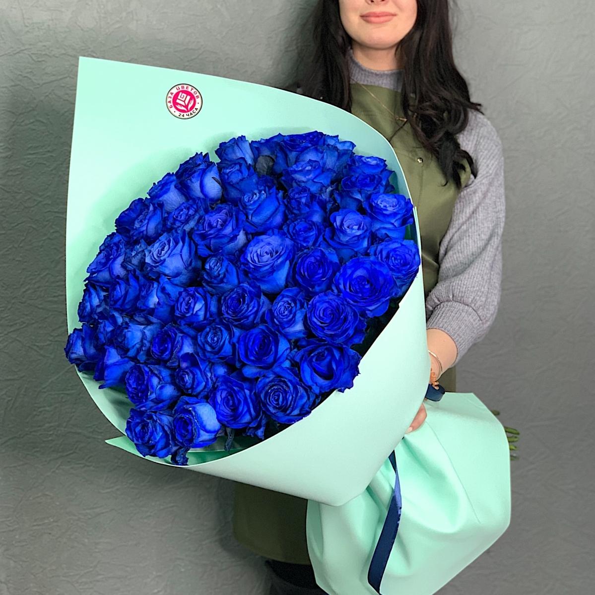 Букеты из синих роз (Эквадор) код  195500