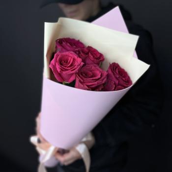 Букеты из розовых роз 40 см (Эквадор) №  92140