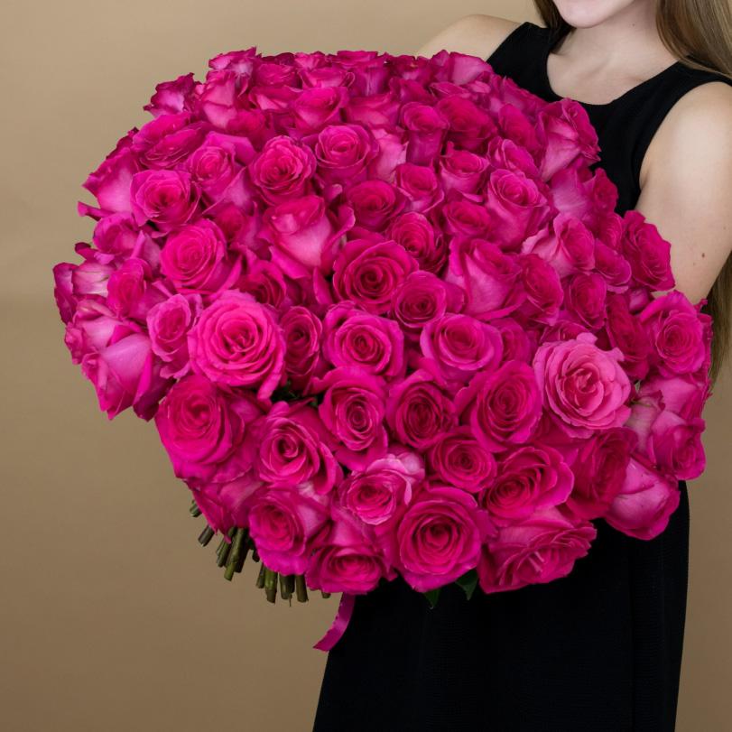 Букеты из розовых роз 40 см (Эквадор) №  92140