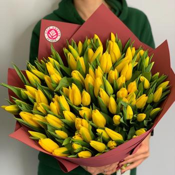 Тюльпаны желтые 101 шт (Артикул   144330)